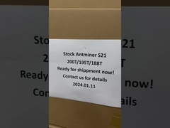 ストック・アントマイナー Bitmain S21 200T ブロックチェーンのAsic Crypto BTCマイナー