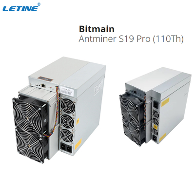 Bitmain真新しいAntminer S19Pro 110T S19プロ110T S19Jプロ104T 100T 96T Asic Bitcoinの採掘機