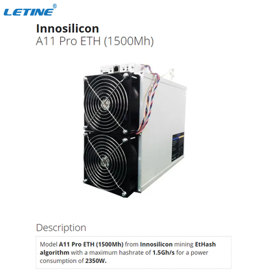 Innosilicon Asic抗夫A11プロ8G 1.5Gh/S 1500Mh Hashrate