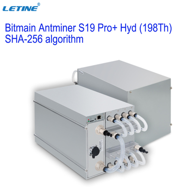 SHA-256アルゴリズムのBitmain Asic Antminer Bitmain Antminer S19 Pro+ Hyd 198Th