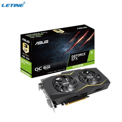 6GB GDDR6抗夫のグラフィックス・カードASUS GTX1660S O6Gの賭博