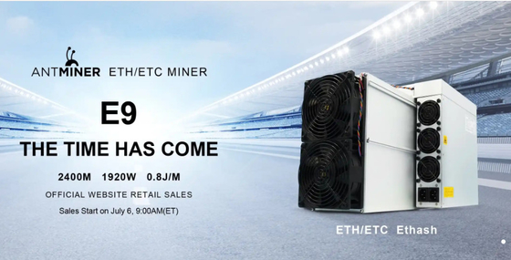 Bitmain Antminer E9 2.4Gh 1920Wのbitmainのantminer e9の収益性EtHash ETH