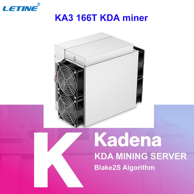 最も強力なantminer ka3 KDA Blake2Sエア冷却抗夫の166Th利益100USDもっと