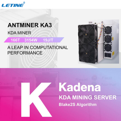 最も強力なantminer ka3 KDA Blake2Sエア冷却抗夫の166Th利益100USDもっと