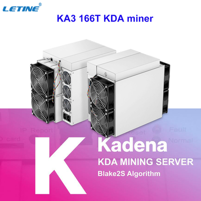 最も強力なantminer ka3 KDA Blake2Sエア冷却抗夫の166Th利益100USDもっと