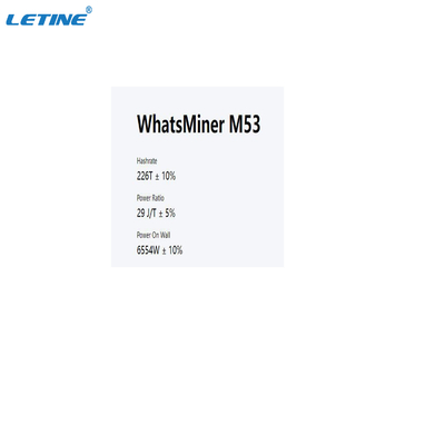 M53 230T M53S 290T Whatsminerハイドロ抗夫の水冷のSHA-256アルゴリズムのBitcoin抗夫の採掘機