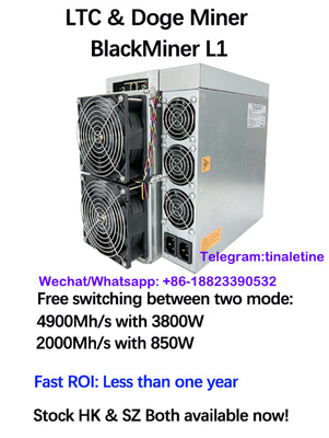Litecoin Blackminer L1 Scryptの採掘機の中佐の総督抗夫4900Mh 3800W