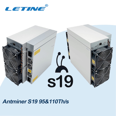 Antminer S19jのプロかまれた採掘機Asic Bitmain Antminer 90T 95T 100T 102T 104T 110T