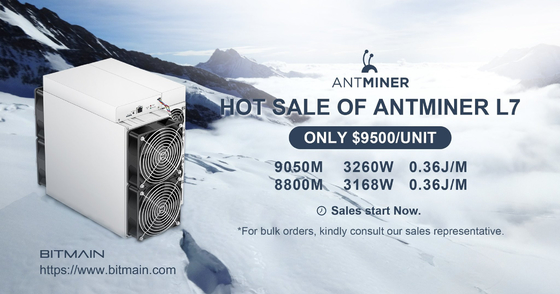 DOGE LTC L7 9050M Asic マイナーマシン Bitmain Antminer L7 9050M 9300M 9500M