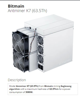 Bitmain Antminer K7 CKB コイン Cryptocurrency Asic Miner 高収益マイニング マシン