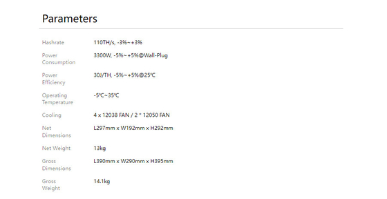 Avalon A1346 110th BTC Asic抗夫3300W高いHashrate Bitcoinの鉱山Equiment