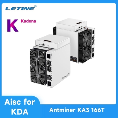 RJ45イーサネットを採鉱するBitmain Aisc Antminer KDA抗夫KA3 166T 3154W Kda