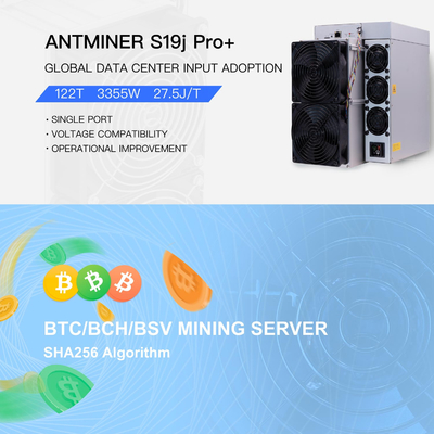Bitmain アントマイナー S19J Pro+ 122T 118T 27.5J/T 低電力ビットコインマイナー