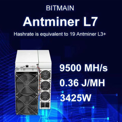 Litecoin Dogecoin Antminer L7 9500M 9300M 9160M 9050M 8800M 8550M ScryptのアルゴリズムのScryptエア冷却抗夫L7抗夫