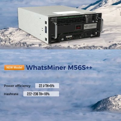 最高のhashrateとのSHA-256アルゴリズムを採鉱するWhatsMiner M56S M56S++ MicroBT