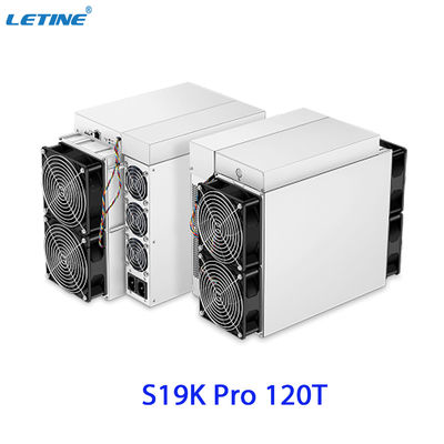 迅速な出荷 Bitmain Asic Antminer S19K Pro 120T 23W ビットコイン・マイニング・マシンの低電力消費