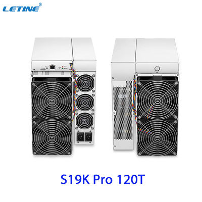迅速な出荷 Bitmain Asic Antminer S19K Pro 120T 23W ビットコイン・マイニング・マシンの低電力消費