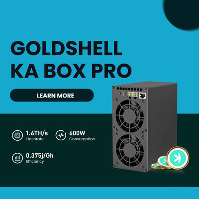 ホーム ミュート カスパ マイナー ゴールドシェル KA Box Pro 1.6Th/s 600W KHeavyHash アルゴリズム