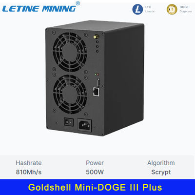 Mini-DOGE III Plus Goldshell 鉱山アルゴリズム 810Mh/s 500W DG1 DG1+ L7 L9 LTC DOGE マイナー