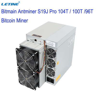 Bitmain標準的なBitcoin Antminer S19Jプロ104T 100T 96T S19 95T 90T Asic Blockchain BTC抗夫