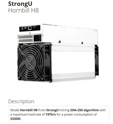 第74 Strongu抗夫のミナミジサイチョウH8 SHA-256 3330W 76dbのイーサネット インターフェイス