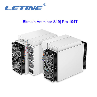 Bitmain Asic Antminer S19Jプロ104T Sha-256 BTB Aisc Miner3068W Hashrate 104Tの抗夫
