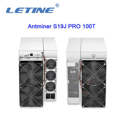 Bitmain Asic Antminer S19J 100Th/s抗夫のプロ100T 3050W SHA-256のアルゴリズムのBitcoinの採掘機のhashrate