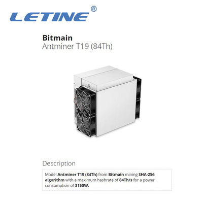 Bitmain Asic Antminer T19 84T良質BTC鉱山装置T19 86T 88T