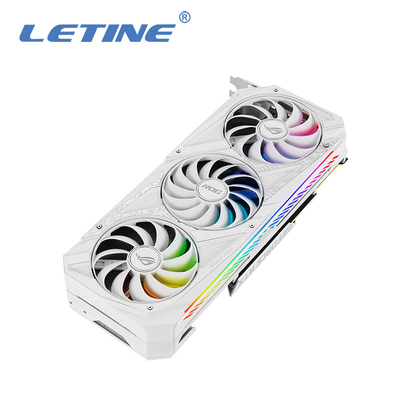 24GB GDDR6Xの高いHashrate ROG-STRIX-RTX3090-O24G-WHITEのグラフィックス・カードoverclock 1890のMHzのサポート