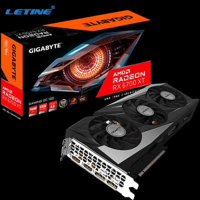 12GB GDDR6 XFX抗夫のグラフィックス・カードRX6900XT AMD Radeon RX 6800 XT 6700XT 6600XT 5700XT
