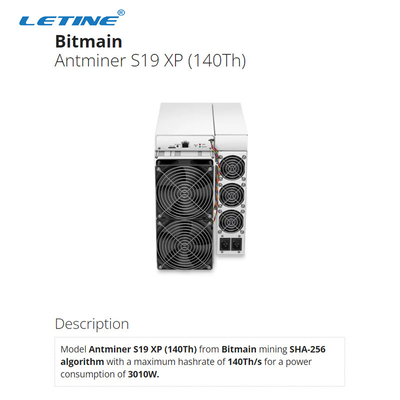S19 XP 140TH 3100W Bitmain Asic Antminer高いHashrate 75db