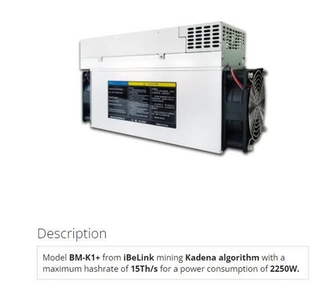 CKB KDAのiBeLink抗夫BM-K1+ 15Th/S K1ブレイク2s-Kadenaのアルゴリズム