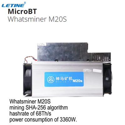 MicroBT Whatsminer M20S 68T 70T使用されたSHA-256 BTC Blockchain抗夫は硬貨抗夫をかんだ