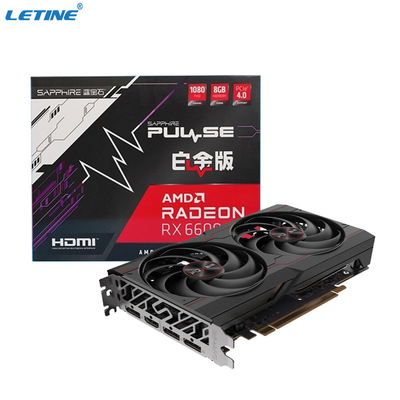 非LHR GPU抗夫のビデオ カードのサファイアのRadeon RX 6600 8G GDDR6 256bitのグラフィックス・カード