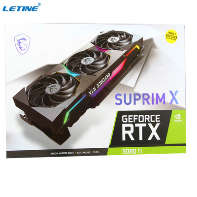 12G賭博MSI GeForce RTX 3080のチタニウムSUPRIM Xのゲームのグラフィックス・カードのための採鉱のグラフィックス・カード