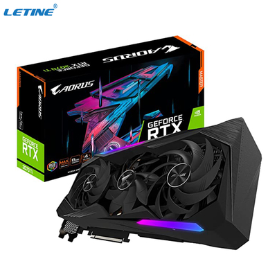 ギガバイトAORUS GeForce RTX 3070のチタニウムのマスター8Gグラフィックス・カードMAXは冷却4gbグラフィックス・カードを覆った