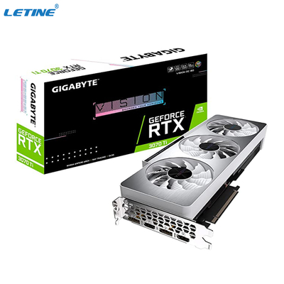 銀製色抗夫のグラフィックス・カードのギガバイトのGeForce RTX 3070のチタニウムの視野のOC 8Gのrtx 3070のグラフィックス・カード