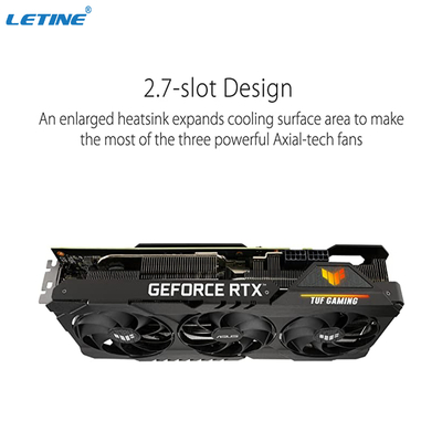 HDMI NVIDIAのグラフィックス・カードASUS TUF GeForce RTX 3070のチタニウムのOCの版賭博