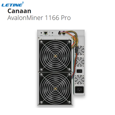 SHA 256暗号BTC抗夫のCanaan Avalon 1166pro 81のTh 3400Wのイーサネット インターフェイス