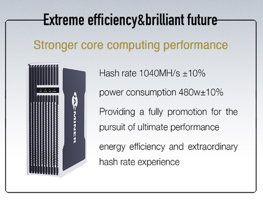隠れるJasminer X4-Q 3Uの標準的な抗夫1040mh 480W 40db EtHash Algo耳を取付ける