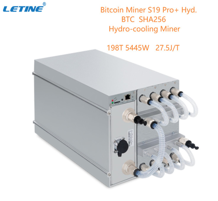 ハイドロ冷却BTC Asic Antminer Bitmain Antminer S19 Pro+ Hyd 198Th 27.5W/T