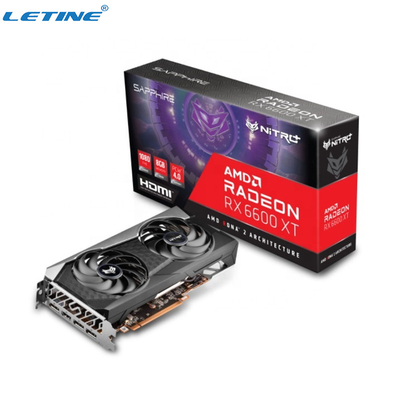 ファンより涼しい抗夫のグラフィックス・カードのサファイアRx 6600xt Nitro+ 8gb Gddr6 128bit