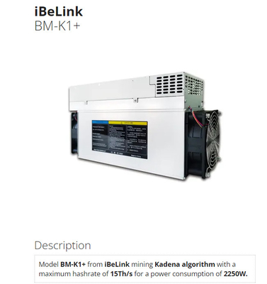 Ibelink Bm K1+抗夫15Th/S鉱山のKadenaのアルゴリズム抗夫2250w