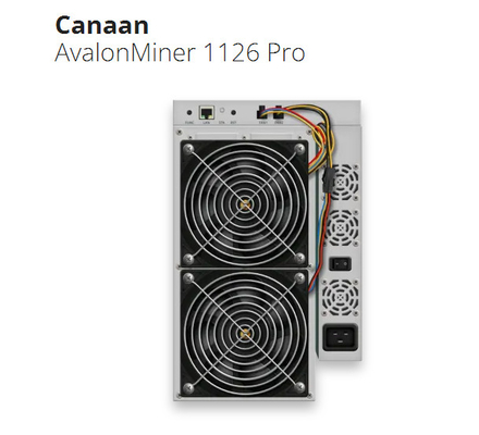 Bitconを採鉱するための1126プロ使用されたAvalonの抗夫68Th/S 50W/T SHA 256 Algo