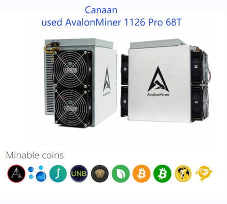 Bitconを採鉱するための1126プロ使用されたAvalonの抗夫68Th/S 50W/T SHA 256 Algo